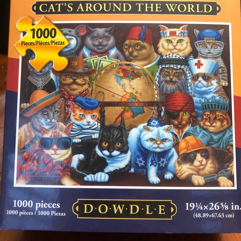 Eric Dowdle Folk Art puzzle - Cats